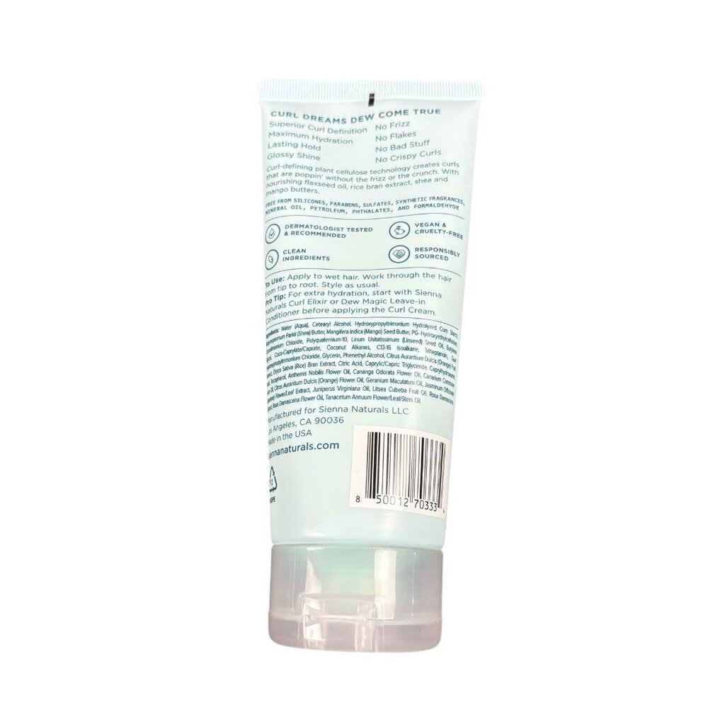 Sienna Naturals Curl Elixir 11oz & Dream Curl Cream 6oz Lot 2 New MSRP $60 - Picture 3 of 4